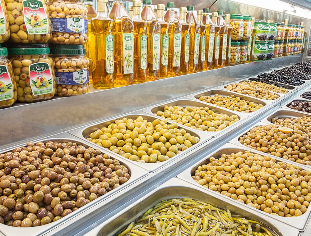 Esenlik zeytin ve turşu teşhir alanı